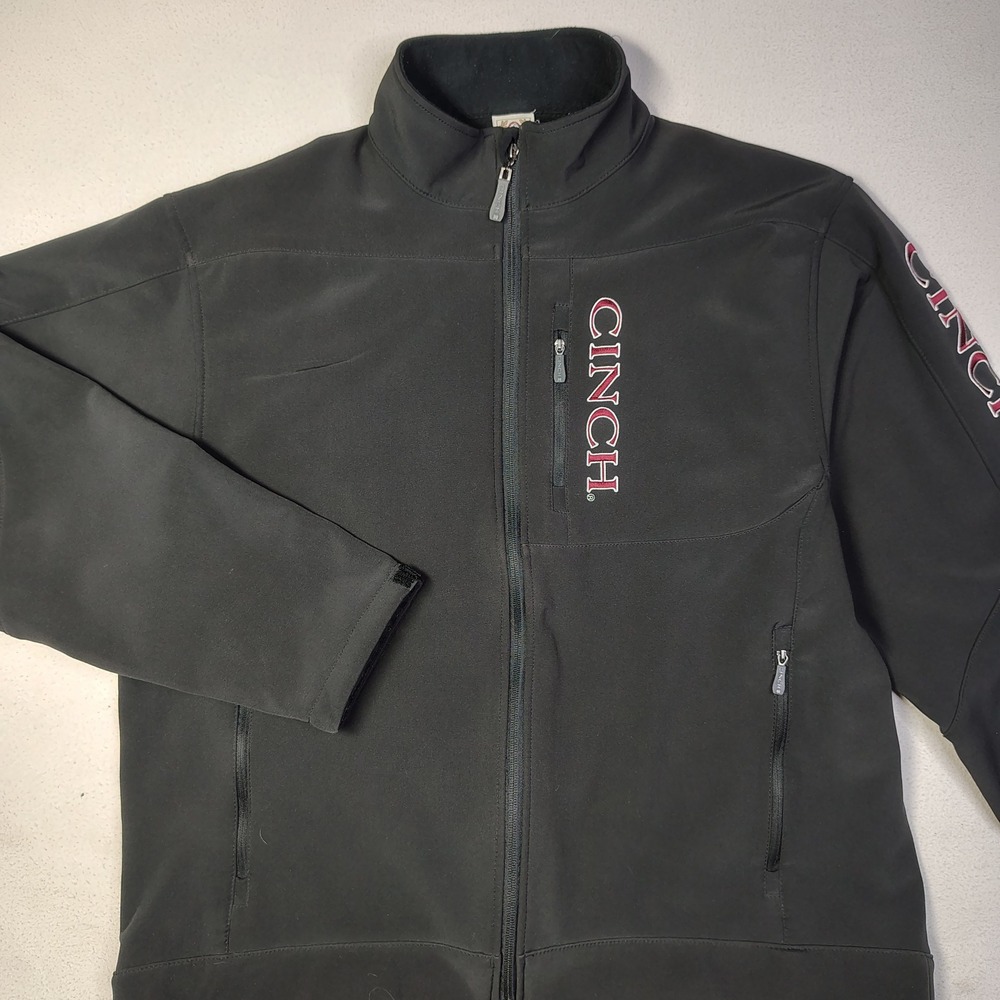 Cinch Concealed Carry Jacket XXL Black Polyester Fleece Lined Softshell Western